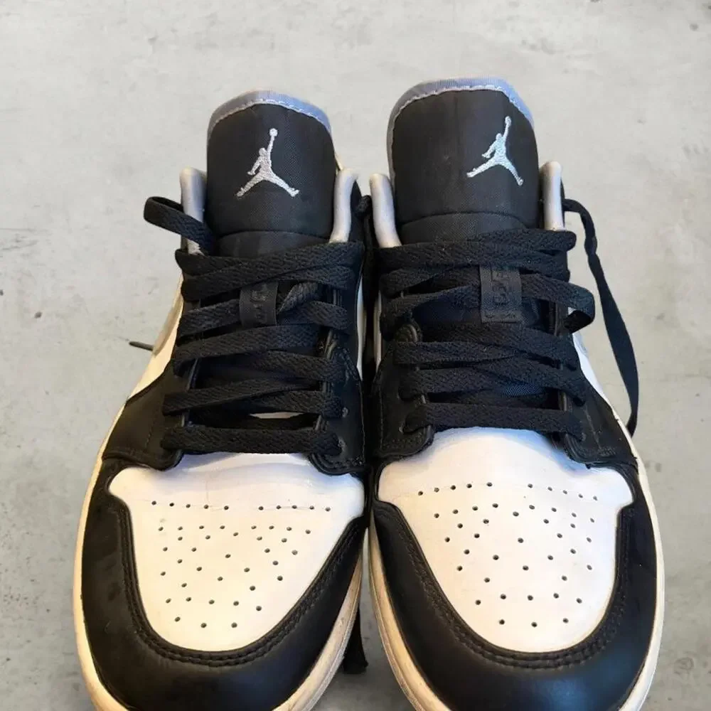 Air Jordan 1 Low Shadow Black Grey Shoes Mens 8 553558-040